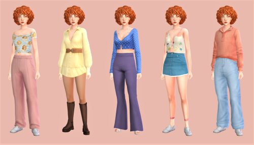 miaormiya:PastelLook 1 - hair / shirt / skirt / socks / shoes*eaLook 2 - jumpsuit / heels / earrings