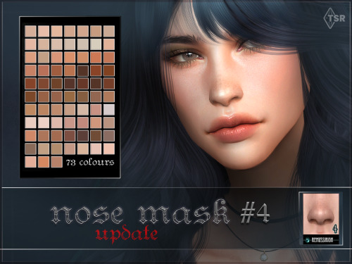 remussirion:Nose mask 04 update (TS4)DOWNLOADHQ compatible (preview taken with HQ mod)custom thumbna