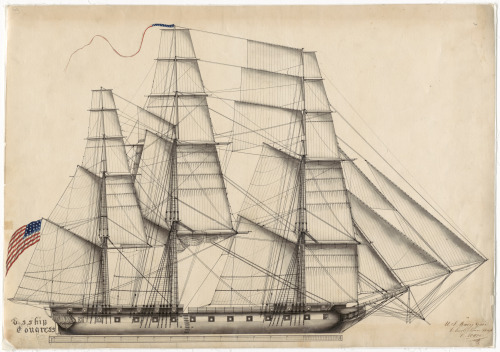 ltwilliammowett: Sail Plans of  US Ship Congress, a Ship of the line, US Ship General Pike, US Sch