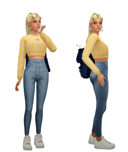 TS4 Soft Girl Maxis Match Lookbook Skin / Face / Hair / Eyebrows / Eyes / NosemaskClothing - TopZo