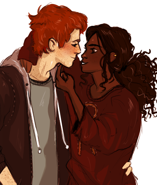 lilabeanz:i had a dream last night where hermione was wearing ron’s sweater, and it just made me rea