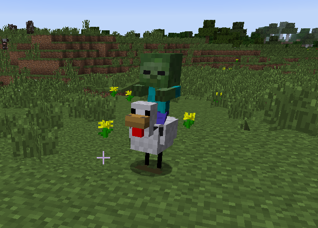 youdirtyshisno:  I found a baby zombie riding a chicken in the daylight. He wasn’t
