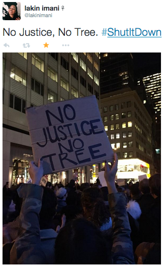 ayothewuisback:  socialjusticekoolaid:  HAPPENING NOW (12/3/14): Thousands are pouring into the streets in NYC in memory of Eric Garner and in protest of another killer cop who got away with murder. SHUT. IT. DOWN. #staywoke #farfromover  This is more