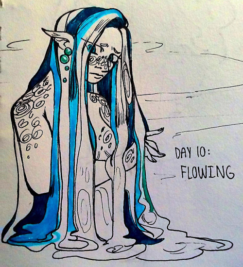 INKTOBER DAY 10: Flowing