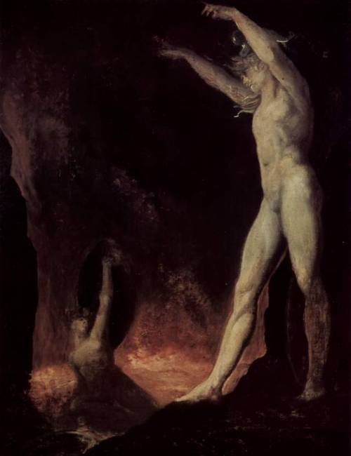 Satan Calls on Beelzebub in Hellfire (from Milton’s Paradise Lost), Henry Fuseli (Johann Heinrich Fü