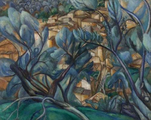 nobrashfestivity:Joaquim Sunyer, Paesaggio a Fornalutx, 1916, 