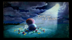 Chips and Ice Cream - title carddesigned