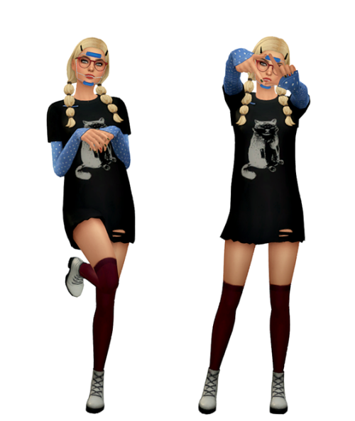 TS4 Maxis Match Lookbook #2 Skin / Face / Hair / Eyebrows / Eyes / NosemaskClothing - Fullbody Pin