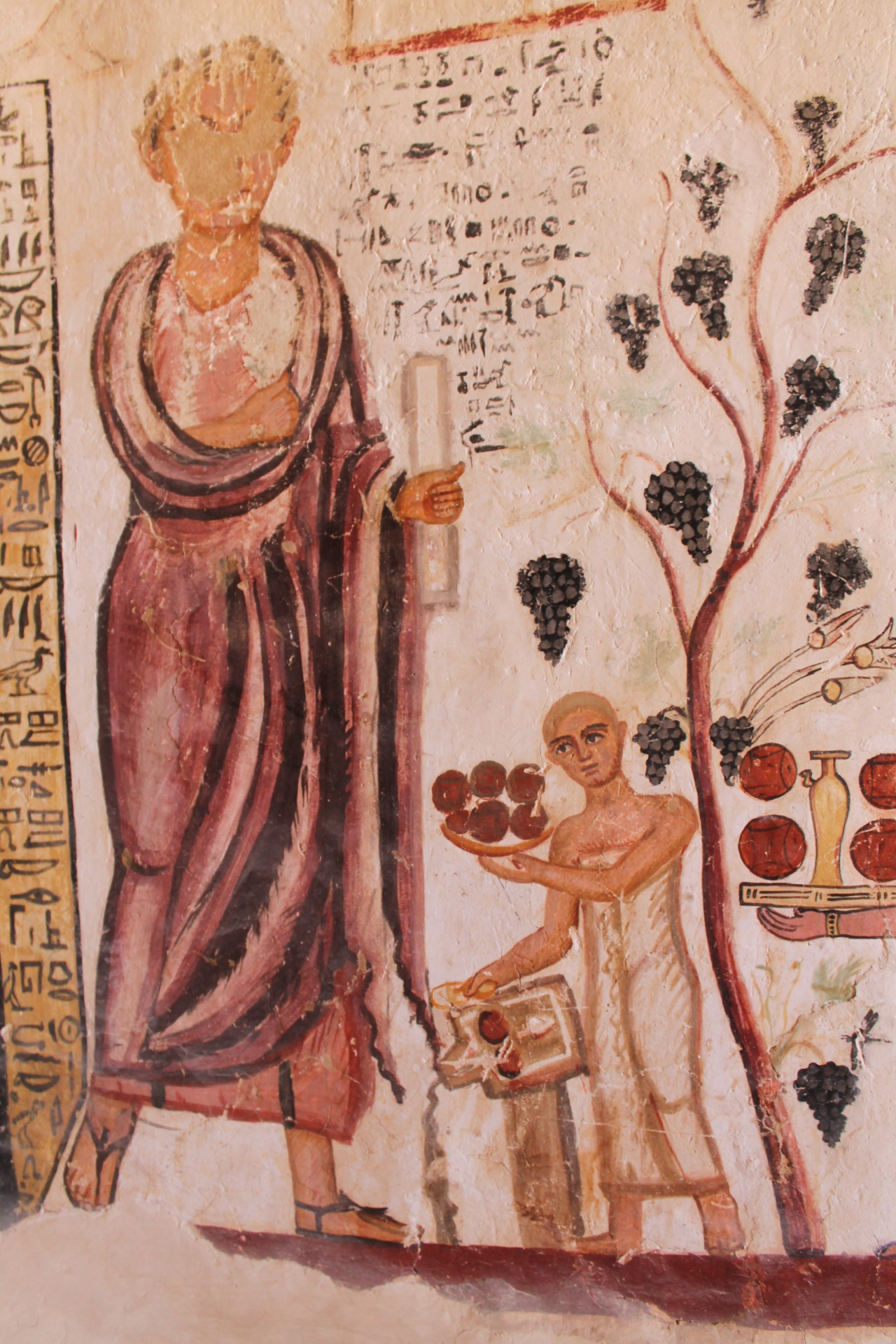 intaier:  Dakhla oasis, Petosiris tomb* roman/egyptian mix of art style is totally