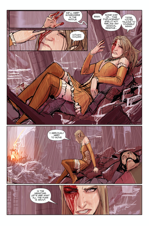 kurtiswiebe:Rat Queens #10 Preview. The secret history of Hannah and Tizzie.