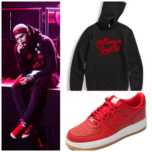 Billionaire Boys Club chennile script pullover ($128) + Nike air force 1 low python sneakers (I thin