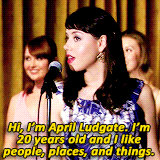 elektranatchics-blog: parks and rec meme - eight characters [4/7] - april ludgate