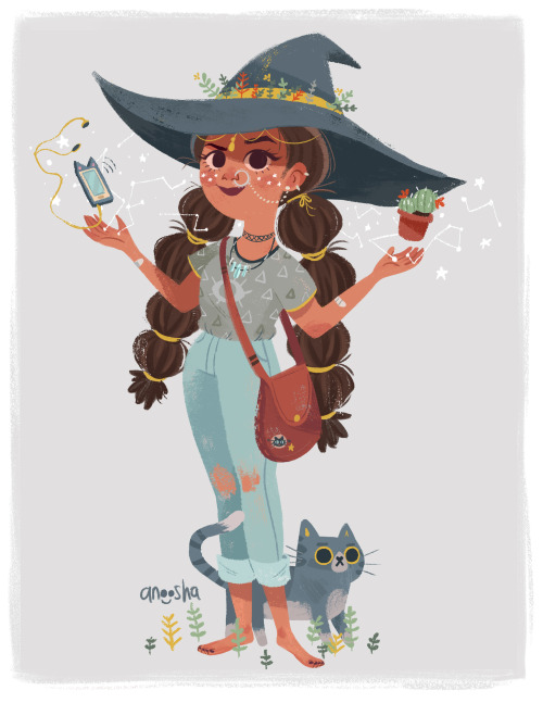 foxville: My witchsona is exactly like regular me except her powers include an aura of wifi, summoni