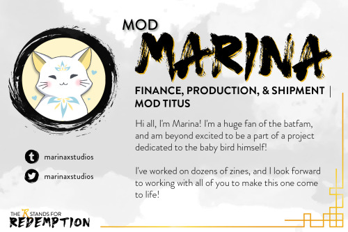    Mod Introduction: Marina Overseeing Finance, Production, and Shipment is MARINA, who brings to 