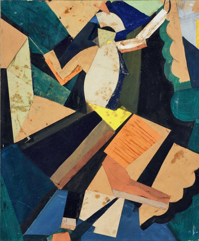 igormaglica:Mario Sironi (1885-1961), L'Arlecchino / The Harlequin, 1915.collage