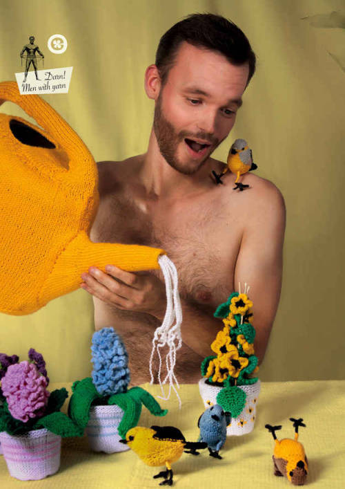 crochetmelovely:hooksnstitches:jamdick:These are shots from Darn, Men with Yarn! zoom in all the clo