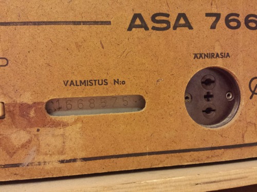 ASA 766 Tube Radio, 1960