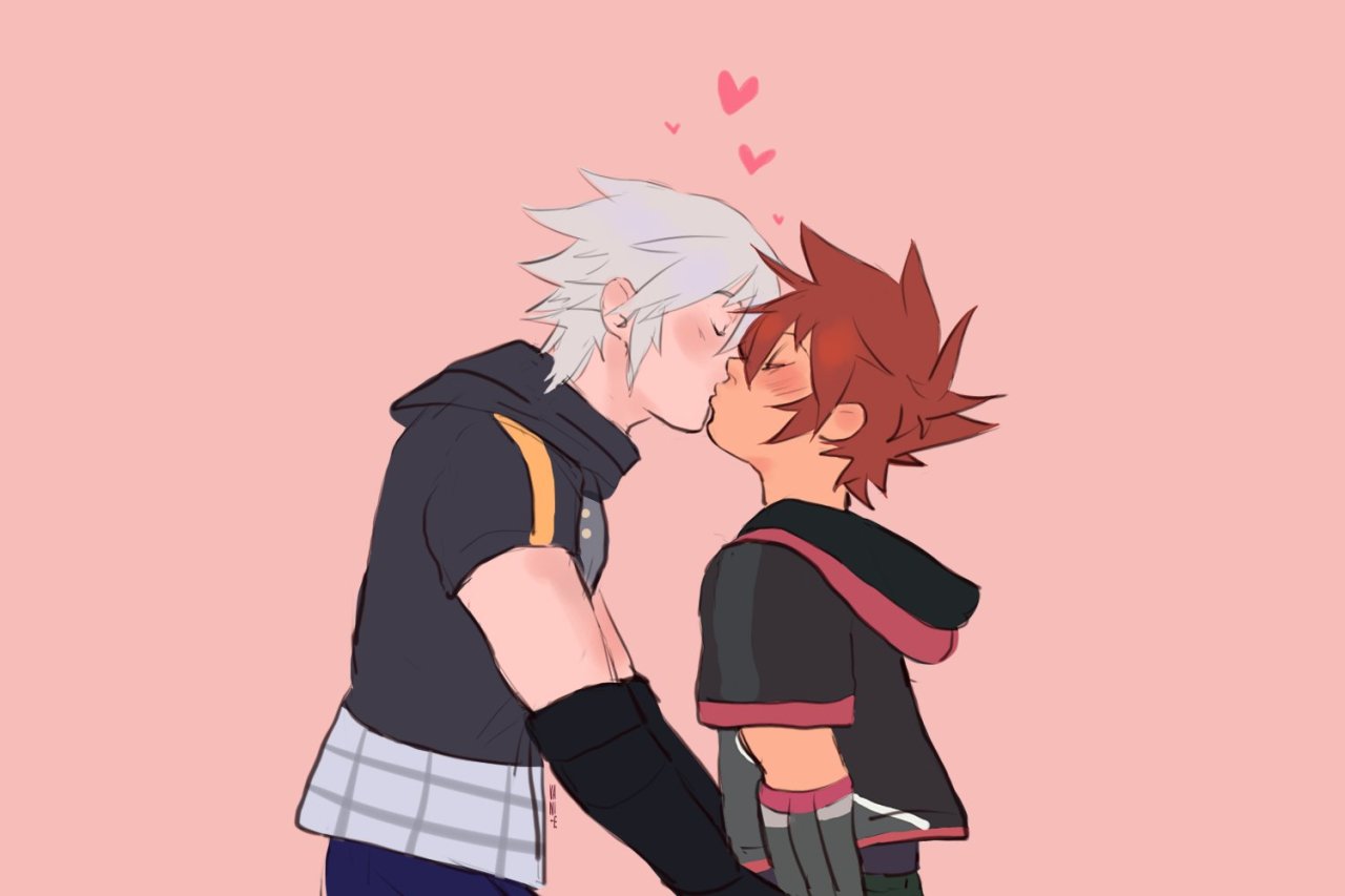 vani-e:  Kiss 💖I am nervous about Kingdom Hearts 3, it’s 1 am and I drew this… 