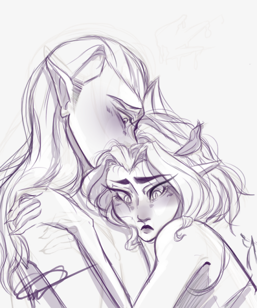     Big ol’ heckin’ wip. I bet you can’t guess what I ship. 