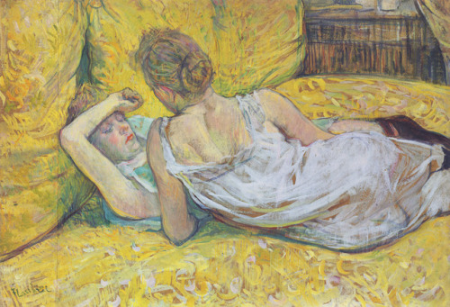 artist-lautrec:Abandonment (The pair), 1895, Henri de Toulouse-LautrecMedium: oil on cardboard