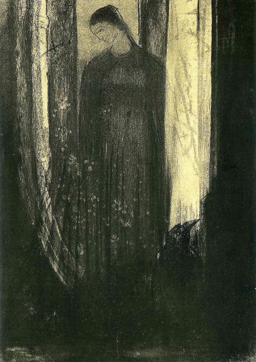 Lenore.Illustration.Art by Odilon Redon.(1840-1916)