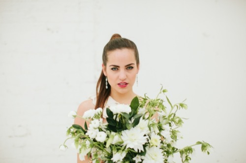 Winter Inspired Bridal Styled Shoot via Styled and Wed | Photo by Brooke Stapleton and styled by Rac