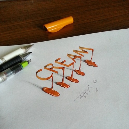 XXX betype:  Lettering with Parallelpen by Tolga photo