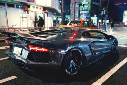 johnny-escobar:  LB Performance Aventador in brushed steel wrap 