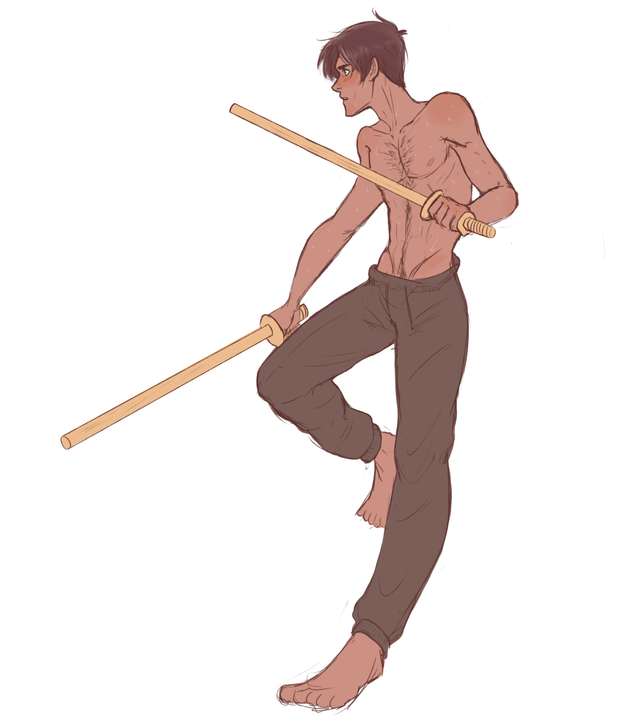 hello-draw:  viella-art:  Eren Jaeger doodles      