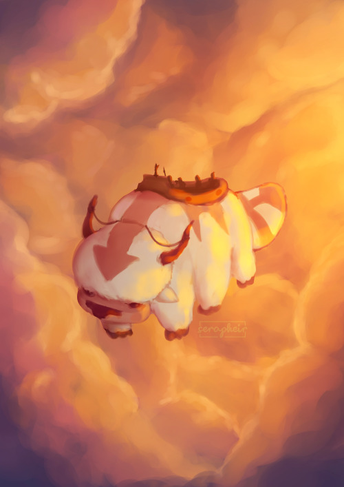 atladescribed:serapheir:Appa ️This print will be available at Wellington Armageddon Expo! ☁️[image d