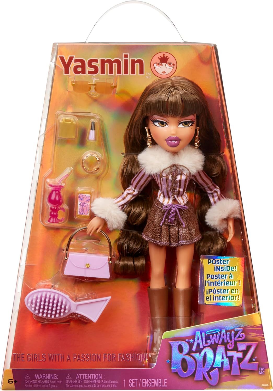 Bratz - poupée yasmin - 20 ans multicolore Mga Entertainment