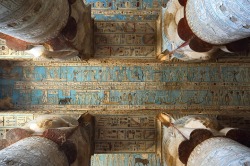 archatlas:      Temple of Hathor’s Perpetual Beauty Scattered throughout modern Egypt are many ancient temples which are famous for their splendor and historical significance. The perfect example of one of these breathtaking displays of luxury is the