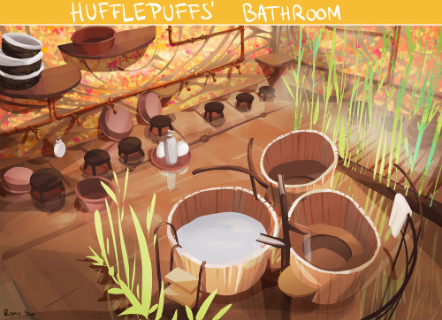 romyyao:One night I couldn’t find sleep I realised hogwarts bathrooms were never described (an