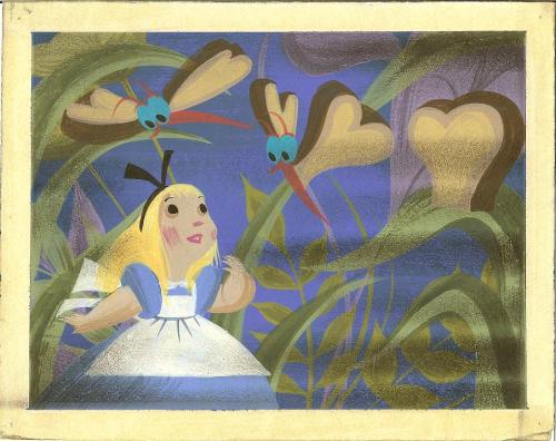 Alice in Wonderland concept art by Mary Blair