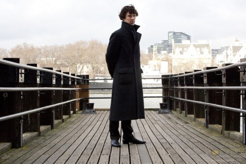 nixxie-fic:New Selection: BBC Sherlock S1 - Benedict Photoshoot on the Thames pt2 - Sherlock Season