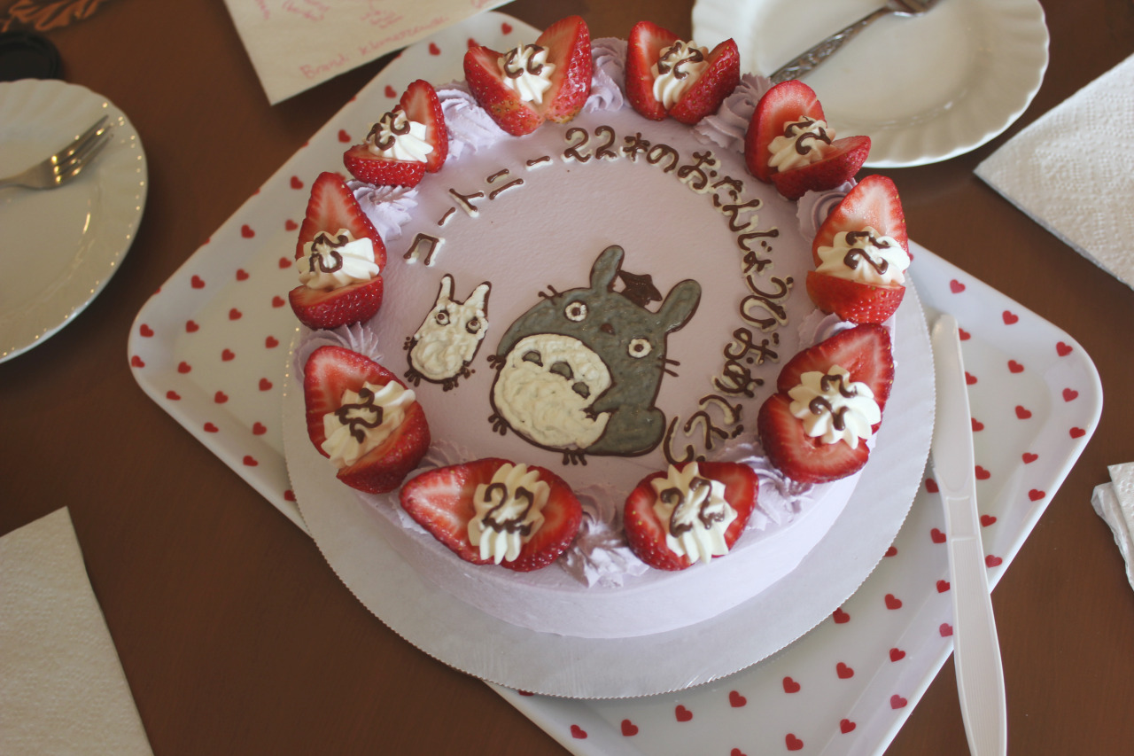 candyxrapist:  I got another Totoro birthday cake, but this time I turned 22 as opposed