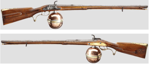 German air rifle, circa 1780.from Hermann Historica