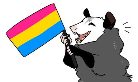 prettybonesandvultureprose: Happy pride month! Pride possums set 2I made these lil transparent dudes