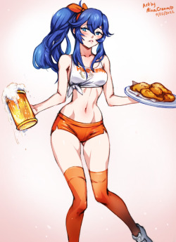 #883 Lucina Waitress (FE Awakening)(Commission)Support porn pictures