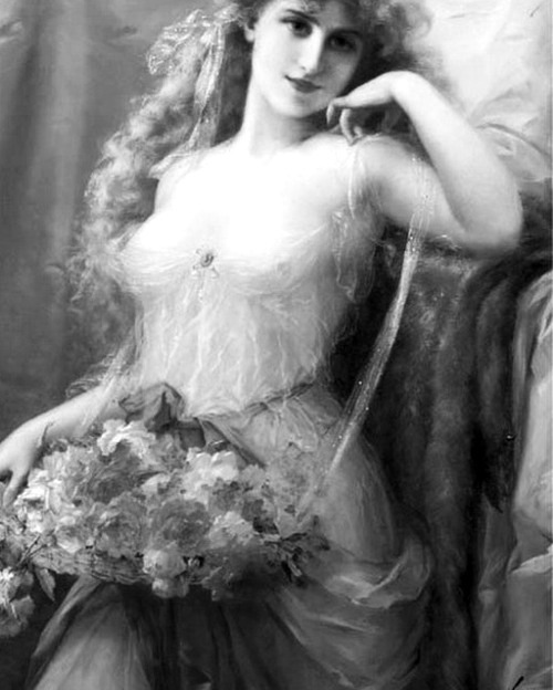 midwinter-tears:  “Sweet as Roses” (1905) (detail) by Emile Vernon (1872-1919). 