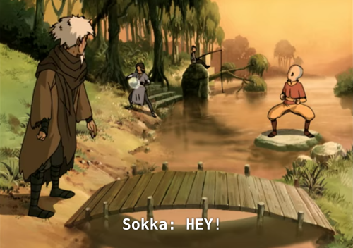lesbians4sokka: jeong jeong has not exchanged a single word with sokka. all sokka’s done this whole time is fish quietly in the background. i think jeong jeong just hates teenage boys as a rule 