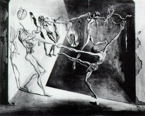 artist-dali:  Dance, 1944, Salvador Dalihttps://www.wikiart.org/en/salvador-dali/dance