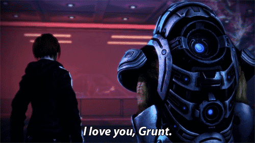 Shepard: So…how were those noodles? Grunt: A lit... - Tumbex