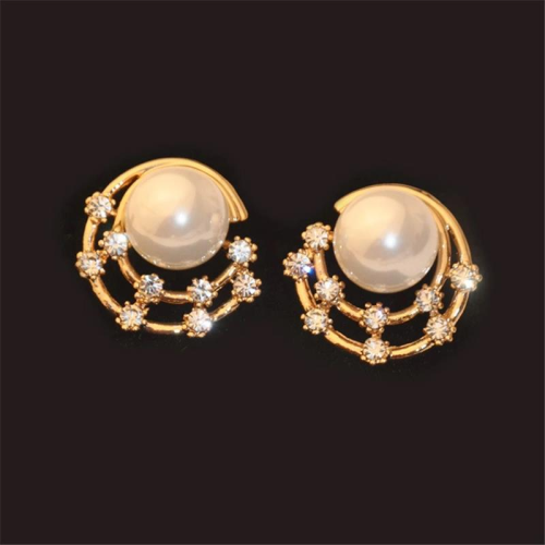 ihellofebruary: Fashion Ear Stud Earrings Silver Round Pearl Star EarringsCheck out HERE20% OFF coup