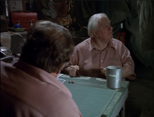 Charles Durning as Scorekeeper Victor in &ldquo;Bleacher Bums&rdquo; (2001).