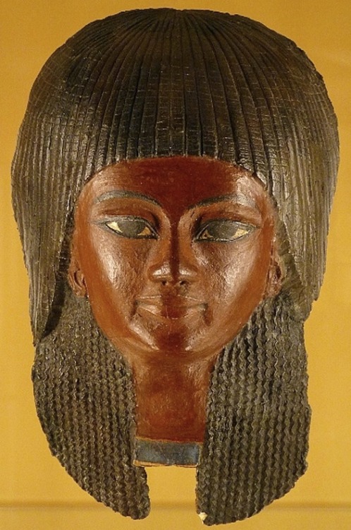 Ancient Egyptian mummy mask of a boy.  Artist unknown; second half of 14th cent. BCE (late 18th Dyna