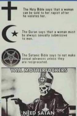 memesallovertheplace:  Ya’ll need Satan in your lives 