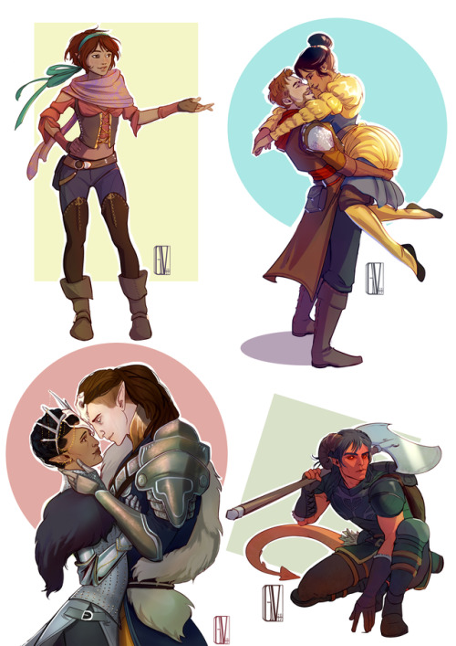 darbanalras: kurosmind: A bunch of some recent commissions I’m quite happy about :D Sadly
