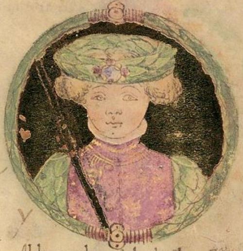 Illustrations from an Italian Renaissance manuscript “Genealogia dei Principi d'Este”, c. 1476