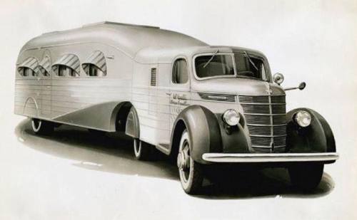 vintage-trailer:International Trucks “Jungle Yacht” Anyone know where I can get one of these to drive to Tiki Oasis?